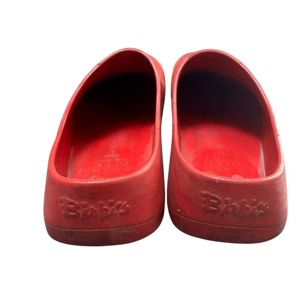 Birkenstock Red Slip-On Clogs - Picture 3 of 9